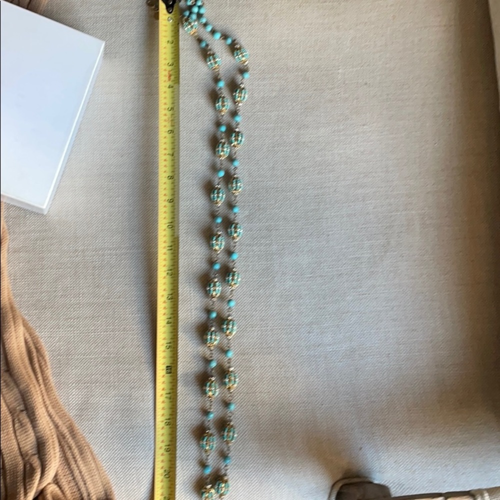 Vintage Erickson Beamon Beaded Turquoise Necklace - Picture 8 of 10